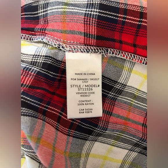 Splendid Patterned (Plaid) Blouse - Picture 8 of 9